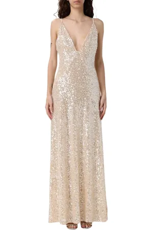 ANIYE BY Sukienki, Kobieta, Żółty, S, Elegancka Sukienka Midi z Miękkiego Materiału