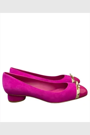 Salvatore Ferragamo Buty, Kobieta, Różowy, 39 1/2 EU, Eleganckie Baletki dla Kobiet