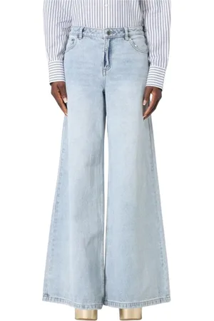 Michael Kors Jeansy, Kobieta, Niebieski, XS, Niebieskie dżinsy z prostą nogawką