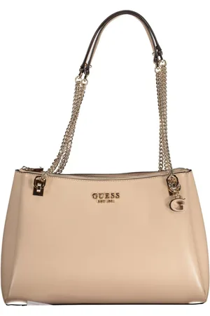 Guess Torebki, Kobieta, Beżowy, ONE SIZE, Beżowa Torba na ramię Eliette Łańcuchowe uchwyty
