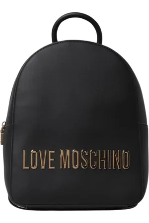 Moschino Torebki, Kobieta, Czarny, ONE SIZE, Czarny Plecak z Logo Stylowy Wszechstronny Dodatek