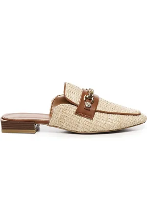 V°73 Buty, Kobieta, brązowy, 37 EU, Kamelowe Skórzane Sandały z Okrągłym Nosem