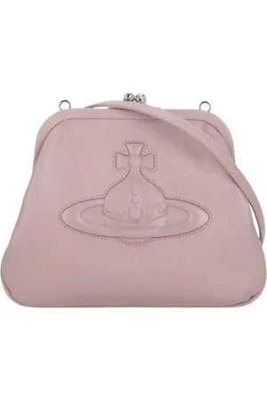 Vivienne Westwood Torebki, Kobieta, Różowy, ONE SIZE, Różowa Skórzana Torba na Ramię