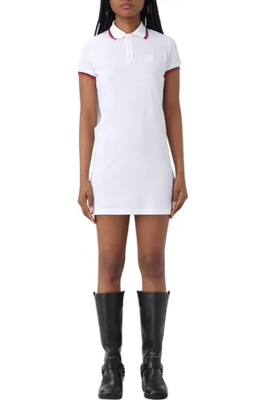 Dsquared2 Sukienki, Kobieta, Biały, S, Biała Sukienka Polo dla Kobiet