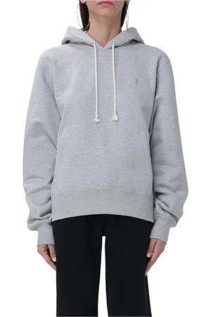 Saint Laurent Bluzy, Kobieta, Szary, M, Wygodna Bawełniana Bluza