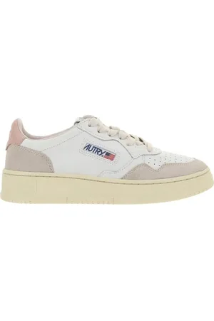 Autry Buty, Kobieta, Biały, 36 EU, Skórzane trampki z ikonicznymi detalami