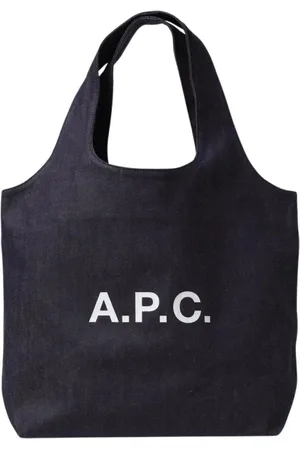 A.P.C. Torebki, Kobieta, Niebieski, ONE SIZE, Niebieska Torba Torebka z Kanwy