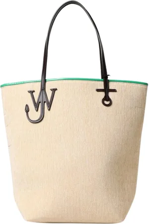 J.W.Anderson Torebki, Kobieta, Beżowy, ONE SIZE, Torba Torebka z Detalem Kotwicy w Kaki