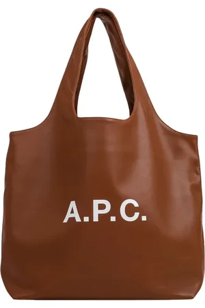 A.P.C. Torebki, Kobieta, brązowy, ONE SIZE, Brązowa Torba z Nadrukiem