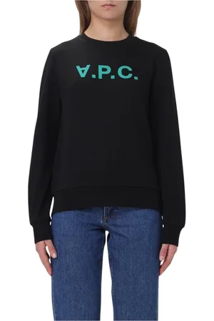 A.P.C. Bluzy, Kobieta, Czarny, S, Czarny Bluza z Logo dla Kobiet