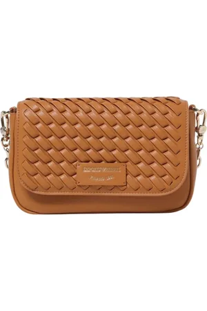 Emporio Armani Torebki, Kobieta, brązowy, ONE SIZE, Skórzana torba na ramię
