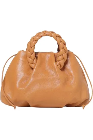 Hereu Torebki, Kobieta, brązowy, ONE SIZE, Pleciona Rączka Torba w Karmel