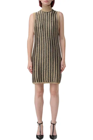 Tom Ford Sukienki, Kobieta, Wielobarwność, M, Elegancka Czarna Dzianinowa Mini Sukienka