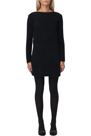 BLUMARINE Sukienki, Kobieta, Czarny, S, Elegancka Sukienka Swetrowa