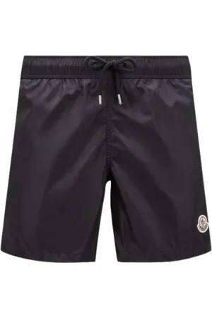 Moncler Szorty, Mężczyzna, Niebieski, 2XL, Granatowe Szorty Kąpielowe