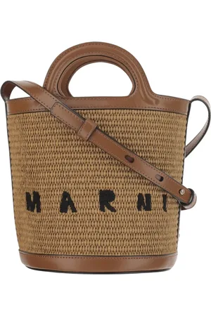 Marni Torebki, Kobieta, brązowy, ONE SIZE, Tropicalia Mini Wiadro