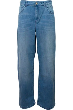 Liu Jo Jeansy, Kobieta, Niebieski, W27, Denim, Jeansyy z szeroką nogawką z bawełny