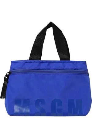 Msgm Torebki, Kobieta, Niebieski, ONE SIZE, Nylon, Elegancka Czarna Torba Torebka