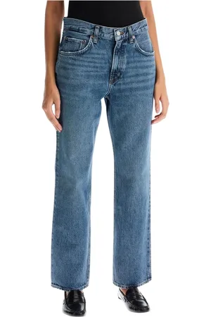 AGOLDE Jeansy, Kobieta, Niebieski, W29, Vintage High Rise Straight Jeansy