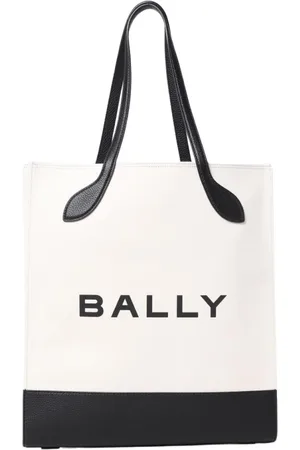 Bally Torebki, Kobieta, Beżowy, ONE SIZE, Torba z Kanwy i Skóry