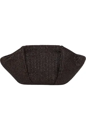 Brunello Cucinelli Torebki, Kobieta, brązowy, ONE SIZE, Brązowa Pleciona Torebka Clutch