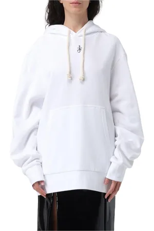 J.W.Anderson Bluzy, Kobieta, Biały, XS, Len, Biała Bawełniana Bluza