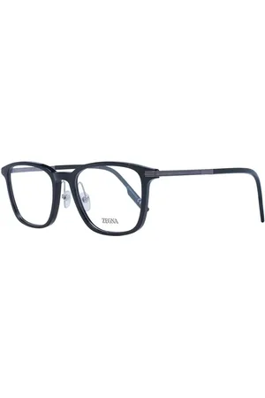 Ermenegildo Zegna Akcesoria, Mężczyzna, Czarny, ONE SIZE, Czarne kwadratowe oprawki optyczne