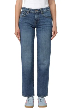 7 for all Mankind Jeansy, Kobieta, Niebieski, W30, Klasyczne Niebieskie Straight Leg Jeansy