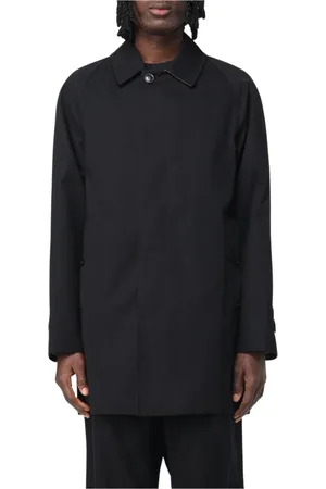 Burberry Kurtki, Mężczyzna, Czarny, L, Klasyczny Lekki Trenchcoat