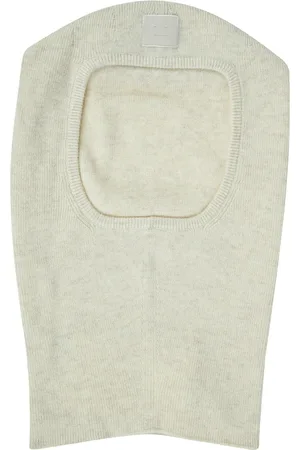 Acne Studios Akcesoria, Mężczyzna, Beżowy, ONE SIZE, Żakardowa wełniana czapka z logo