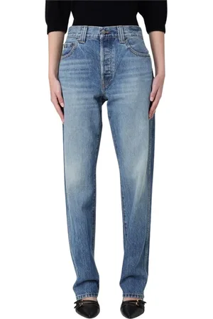 Khaite Jeansy, Kobieta, Niebieski, W28, Klasyczne Niebieskie Jeansyy Straight-Leg
