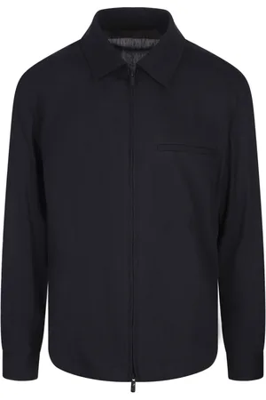 HUGO BOSS Kurtki, Mężczyzna, Niebieski, 2XL, Niebieskie Płaszcz z Lnu