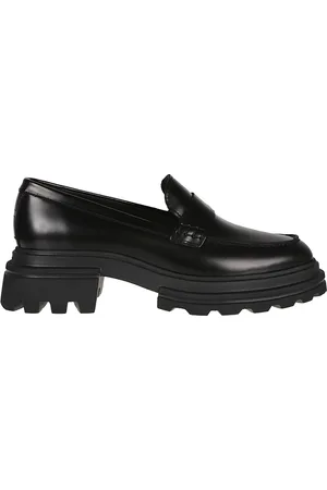 Hogan Buty, Kobieta, Czarny, 36 EU, Skóra, Stylowe mokasyny