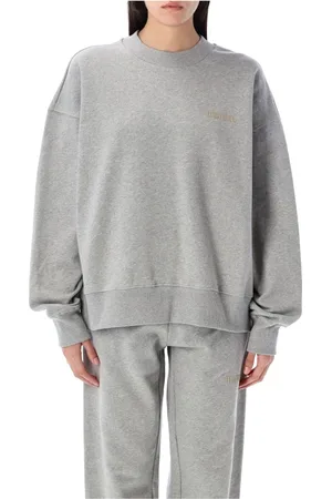 The Attico Bluzy, Kobieta, Szary, XS, Szara Melanżowa Sweter Oversize