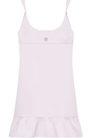 Givenchy Sukienki, Kobieta, Różowy, S, Różowa Sukienka z Falbanką