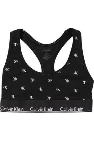 Calvin Klein Sport, Kobieta, Czarny, M, Biustonosz z nadrukiem logo