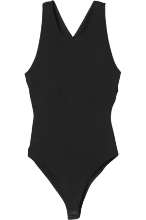 Serafini Koszulki, Kobieta, Czarny, 2XS, Czarny Elegancki Body z Okrągłym Dekoltem