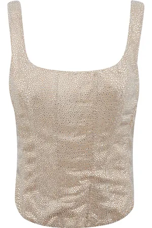 GIUSEPPE DI MORABITO Koszulki, Kobieta, Beżowy, M, Uniwersalny Top Bustier