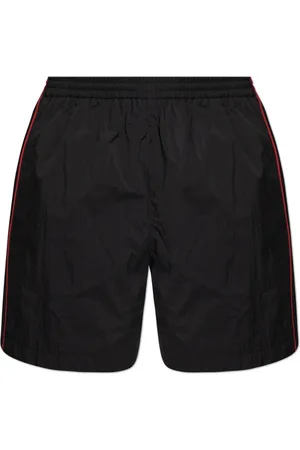 Balenciaga Szorty, Mężczyzna, Czarny, S, Len, Szorty z wyszytym logo