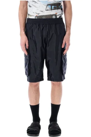 Moncler Szorty, Mężczyzna, Niebieski, L, Ciemnoniebieskie Spakowalne Szorty Bermuda Ss 25