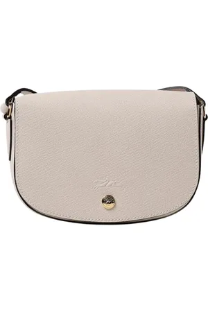 Longchamp Torebki, Kobieta, Beżowy, ONE SIZE, Żółta Kremowa Skórzana Torba na Ramię