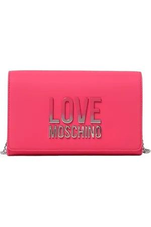 Moschino Torebki, Kobieta, Czerwony, ONE SIZE, Czarna Mini Torba Portfel Clutch