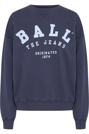 Ball Bluzy, Kobieta, Niebieski, S, Sweatshirt z fajnym nadrukiem