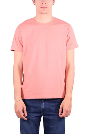 Peuterey Koszulki, Mężczyzna, Różowy, M, T-shirt z haftem na piersi