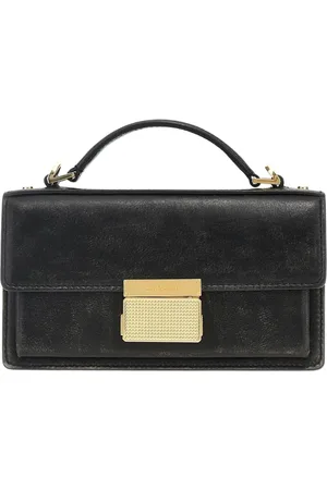 Golden Goose Torebki, Kobieta, Czarny, ONE SIZE, Elegancka Skórzana Torebka Clutch