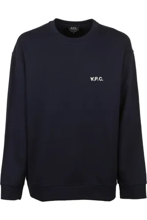 A.P.C. Bluzy, Mężczyzna, Niebieski, L, Bawełna, Granatowa Bluza Oversize ze Streczowej Bawełny