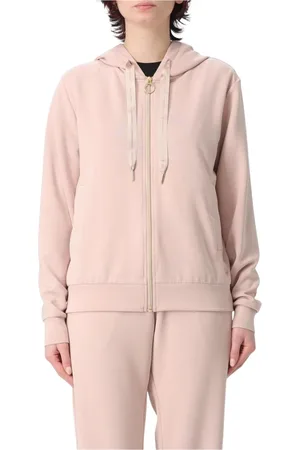 Colmar Bluzy, Kobieta, Różowy, M, Beige Zip Up Hoodie Relaxed Fit