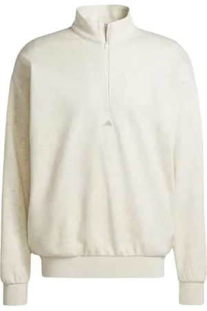 adidas Bluzy, Mężczyzna, Biały, XL, Kurtka z półzamkiem