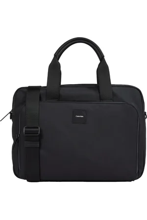 Calvin Klein Torebki, Mężczyzna, Czarny, ONE SIZE, Nowoczesna Torba na Laptopa Essential