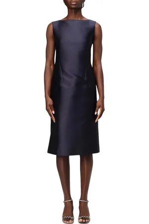 Alberta Ferretti Sukienki, Kobieta, Niebieski, L, Niebieska Elegancka Sukienka Midi Dla Kobiet